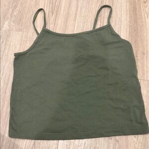 Wild Fable Dark Green Crop Top